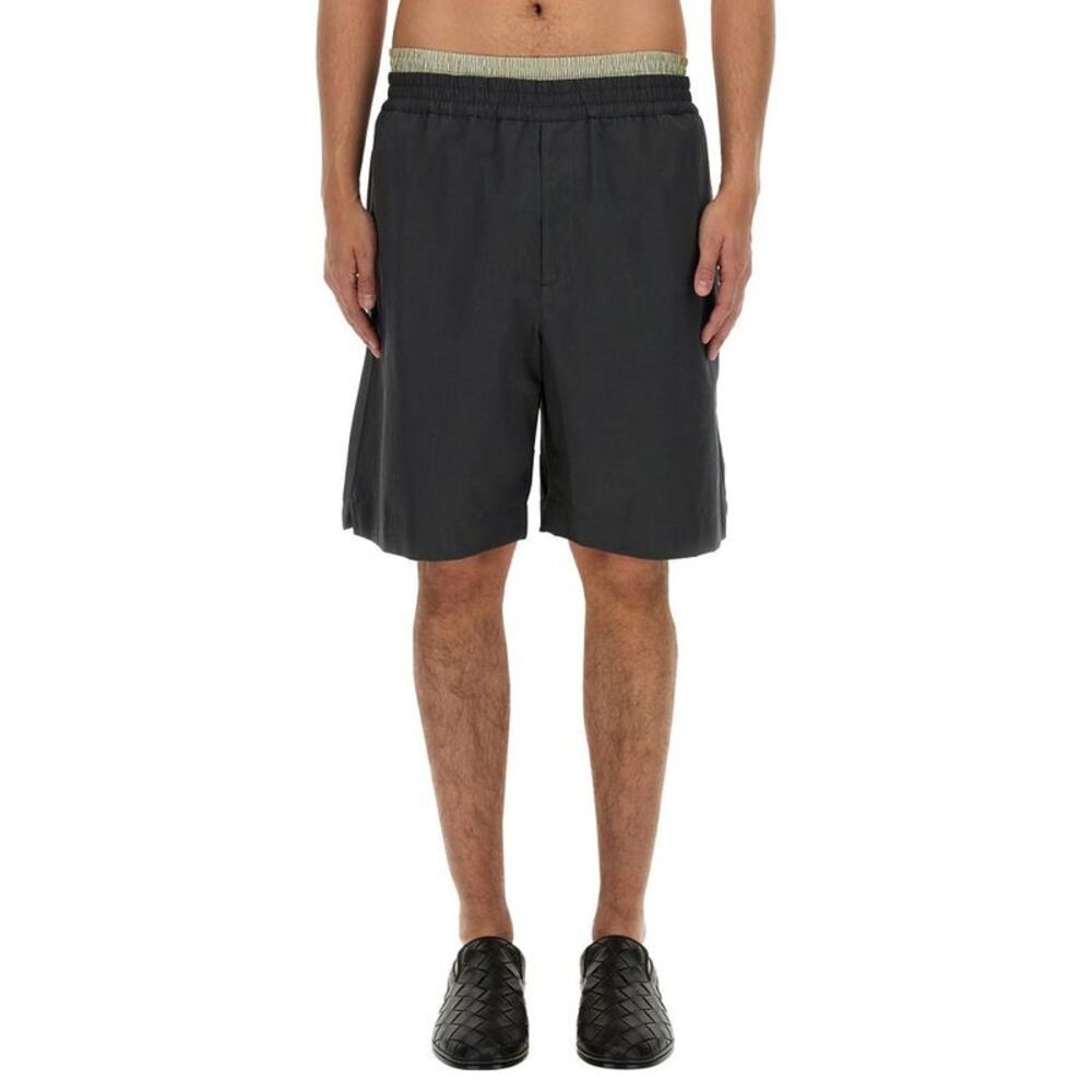 BOTTEGA VENETA Cotton Jersey Shorts Men GREY Pants